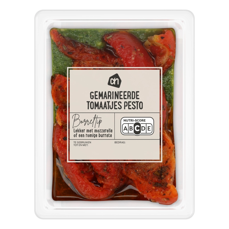 Gemarineerde tomaatjes pesto