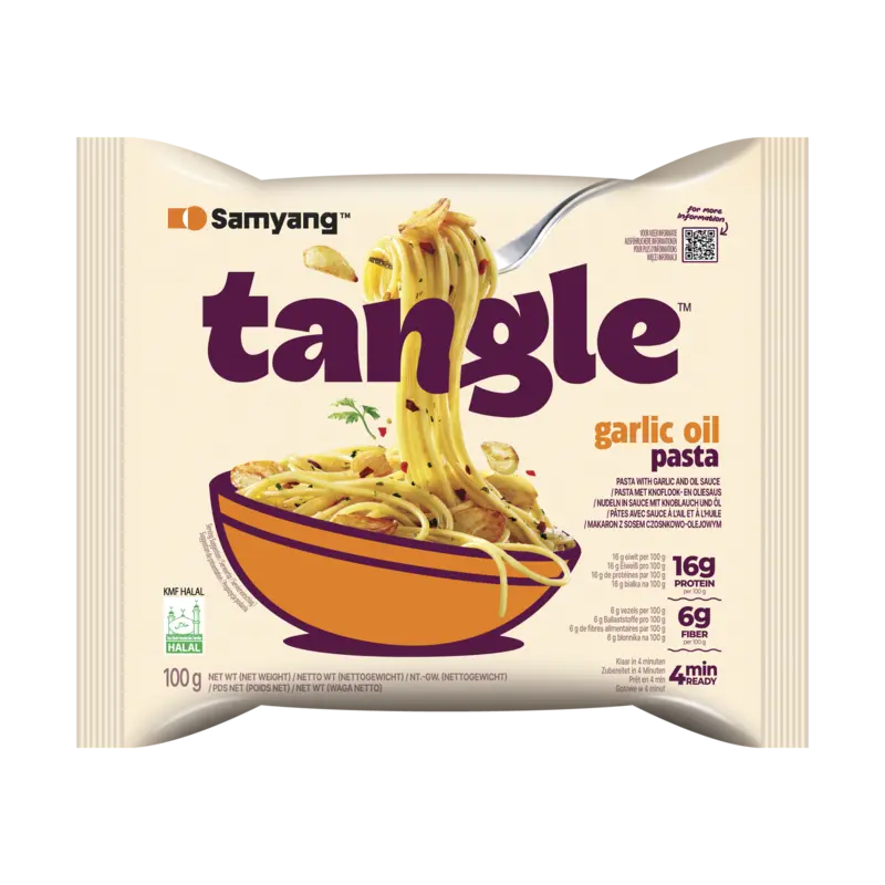 Samyang Tangle garlic oil pasta