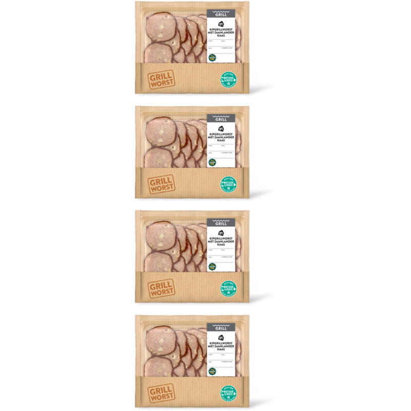 AH Kipgrillworst met Zaanlander kaas 4-pack