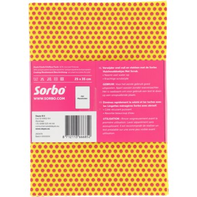 pdp-image-Sorbo Huishouddoekjes met scrub 25x35cm 3st