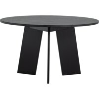 Een afbeelding van Woood Fries eettafel 129cm eiken blacknight