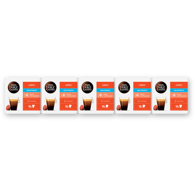 Nescafé Dolce Gusto Lungo decaffeinato capsules 5-pack