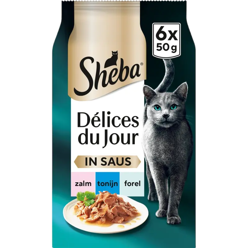 Sheba Délices in saus tonijn & kabeljauw