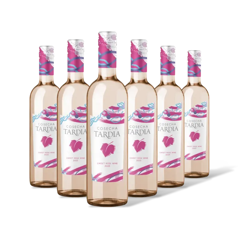 Sweet rose wine 6 flessen