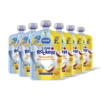 Nestlé Little Rockets Knijpfruit banaan 2+ 6pk