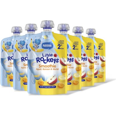 pdp-image-Nestlé Little Rockets Knijpfruit banaan 2+ 6pk