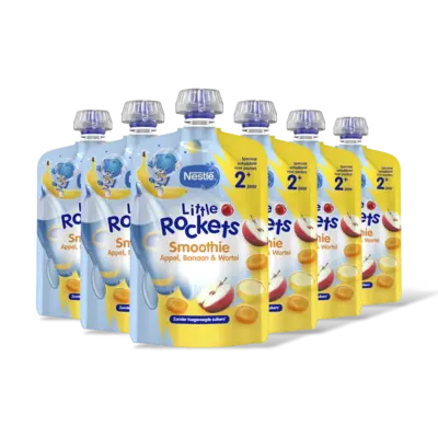 pdp-image-Nestlé Little Rockets Knijpfruit banaan 2+ 6pk