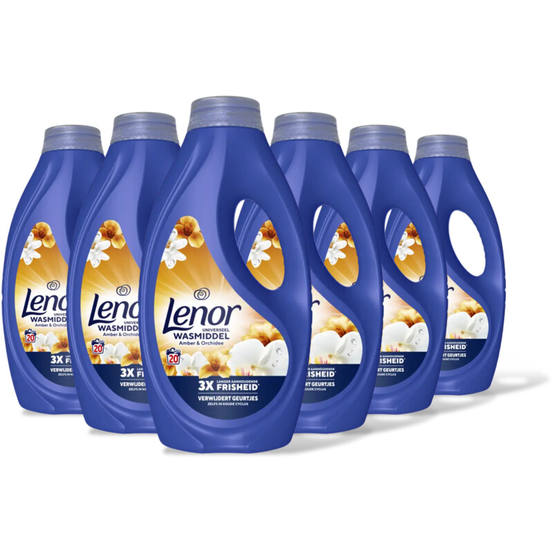 Lenor Vloeibaar wasmiddel gouden orchidee 6pck