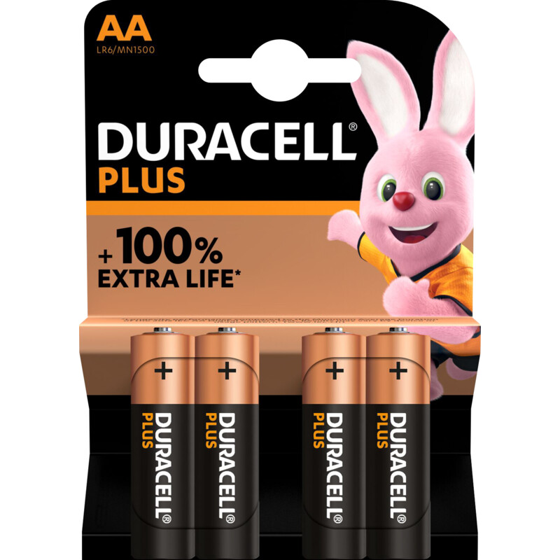 Een afbeelding van Duracell Plus AA-alkaline batterijen LR6