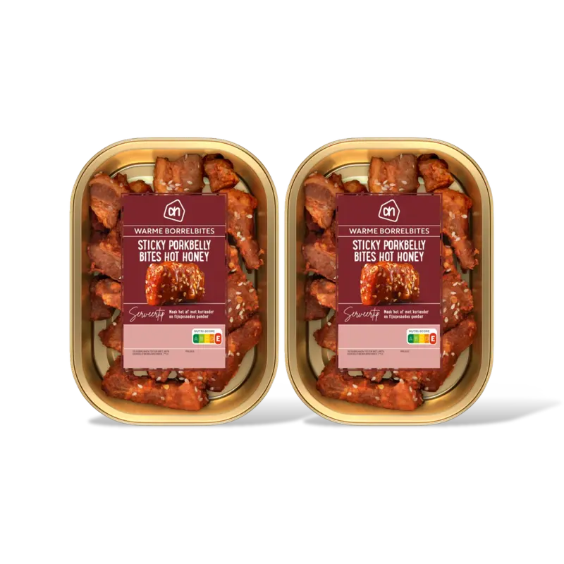 AH Sticky porkbelly bites hot honey 2-pack