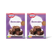 Dr. Oetker Mix voor brownies choco 2-pack