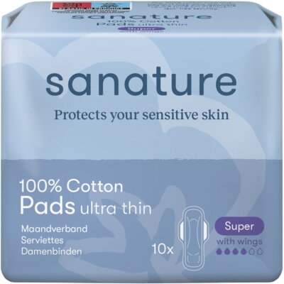 pdp-image-Sanature Katoenen maandverband super