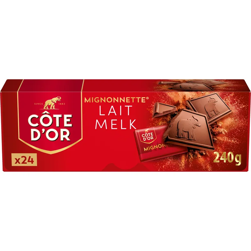 Mignonnette chocolaatjes melk bel