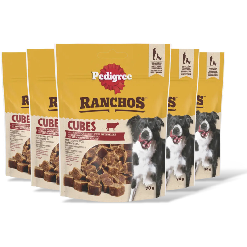 Pedigree Ranchos cubes rund 5-pack