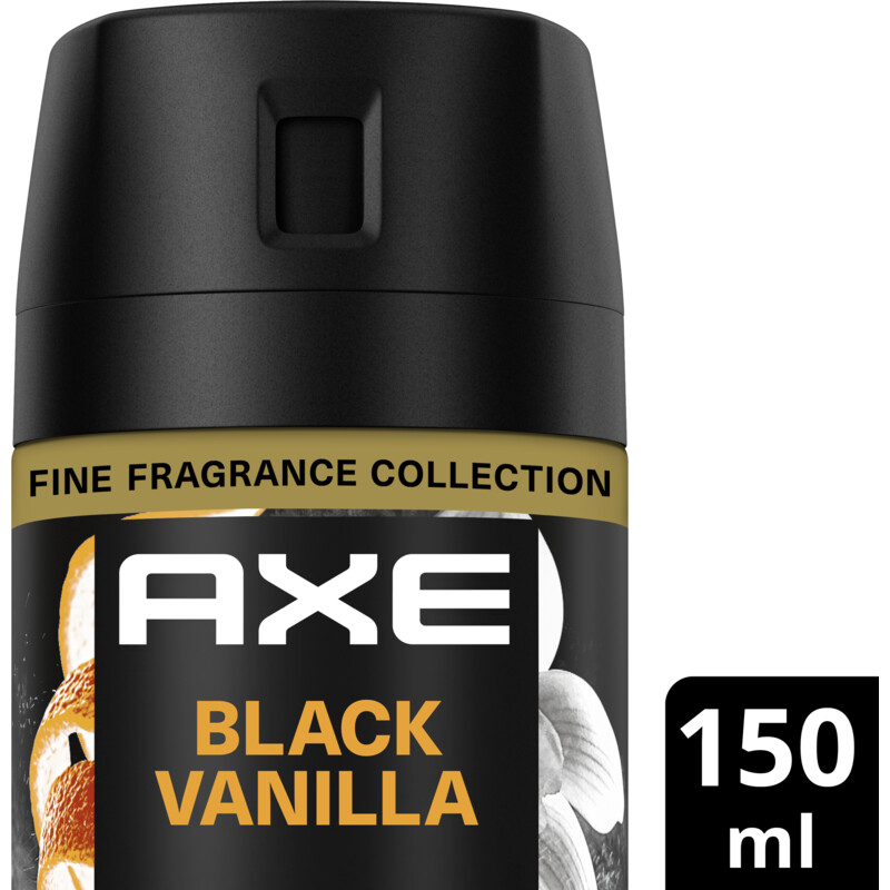 Een afbeelding van Axe Black vanilla deodorant bodyspray