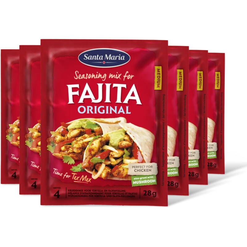 Santa Maria Kruidenmix fajita 6-pack
