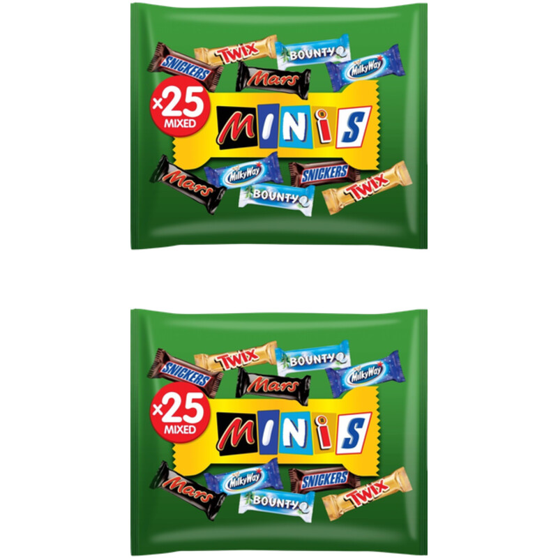 Een afbeelding van Mars Minimix repen uitdeelzak 2-pack