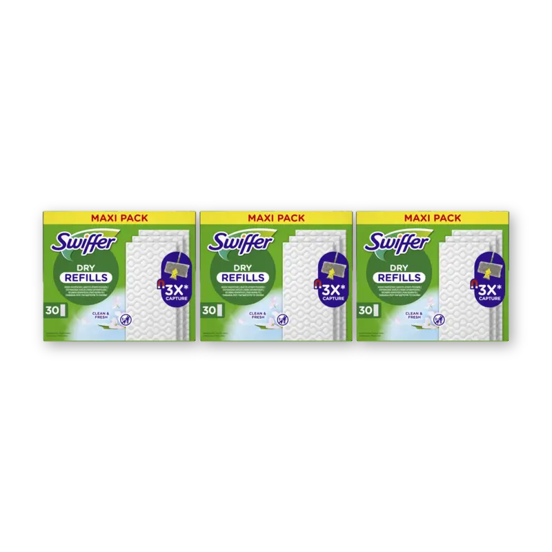 Swiffer Vloerdoekjes droog navulling maxi 3-pack