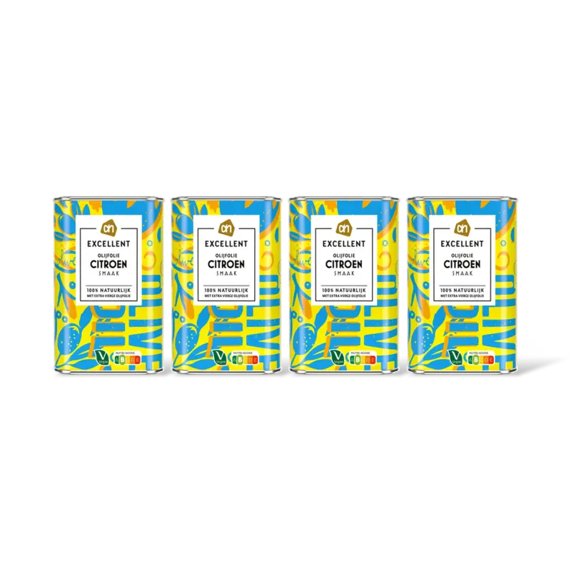 AH Excellent Olijfolie met citroen smaak 4-pack