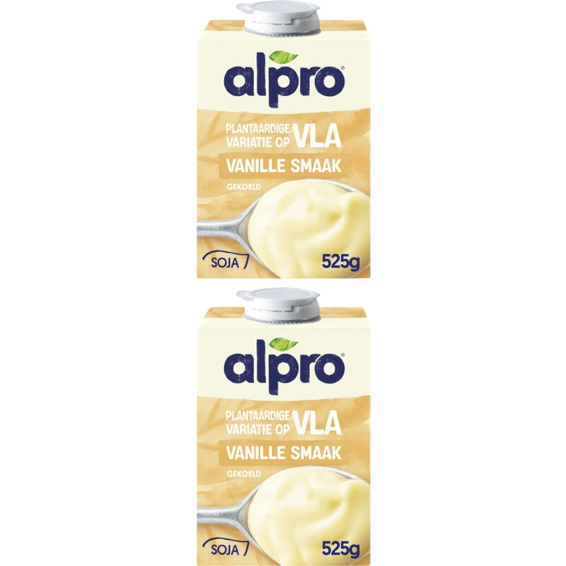 Een afbeelding van Alpro Plantaardige vla vanillesmaak 2-pack