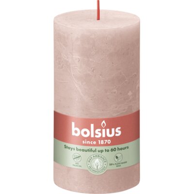 pdp-image-Bolsius Rustieke kaars 13cm misty pink