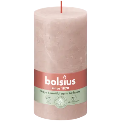 pdp-image-Bolsius Rustieke kaars 13cm misty pink