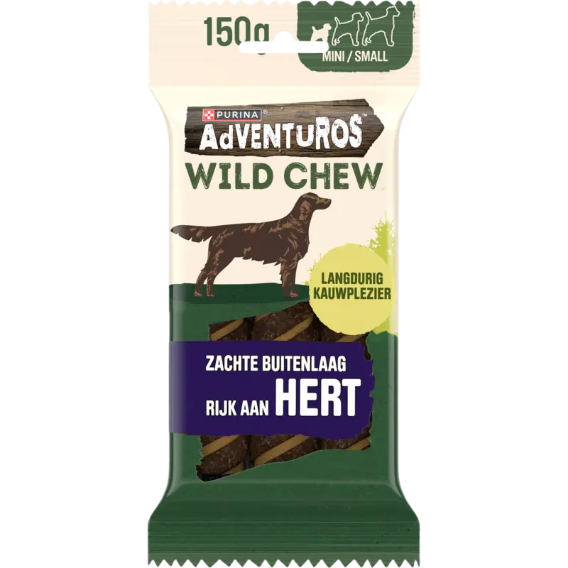 Wild chew met hert hondensnack mini