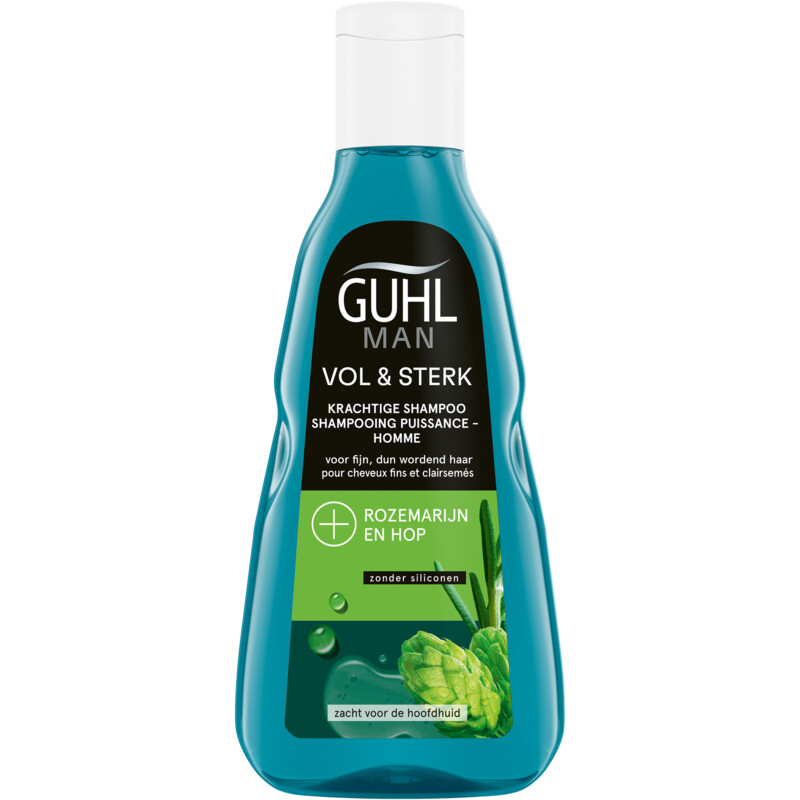 Een afbeelding van Guhl Man vol en sterk shampoo