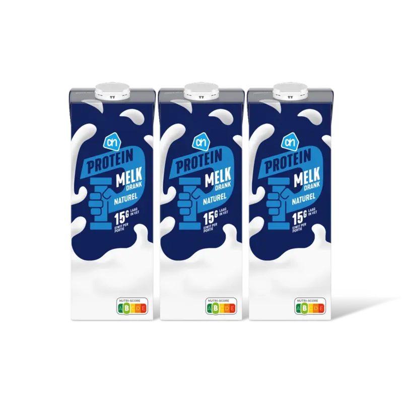 Protein melk drank naturel 3-pack