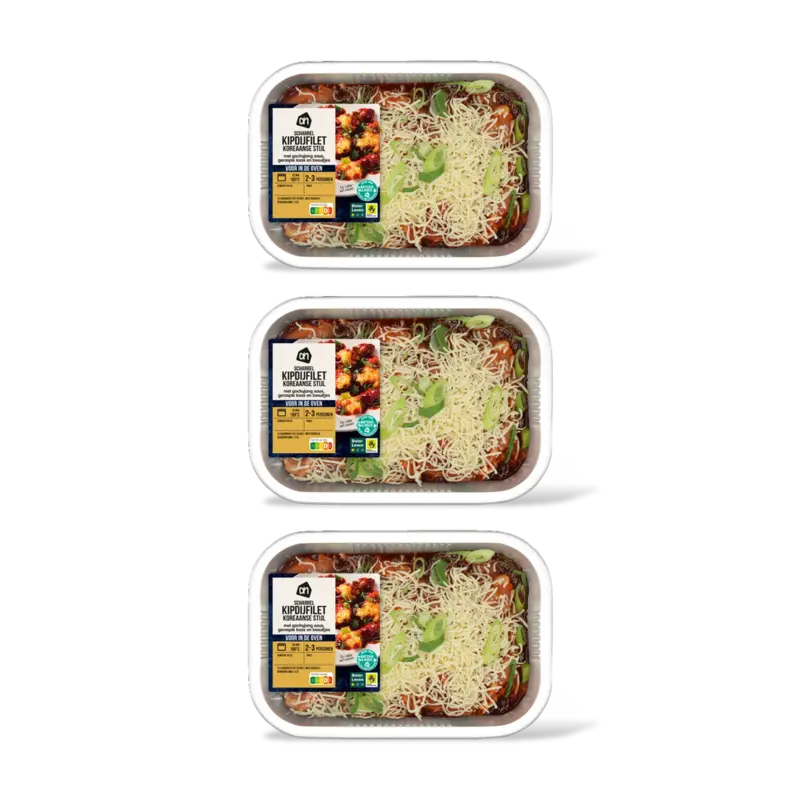 AH Ovenschotel scharrelkip Koreaan stl 3pck