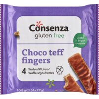 Consenza Choco teff fingers glutenvrij