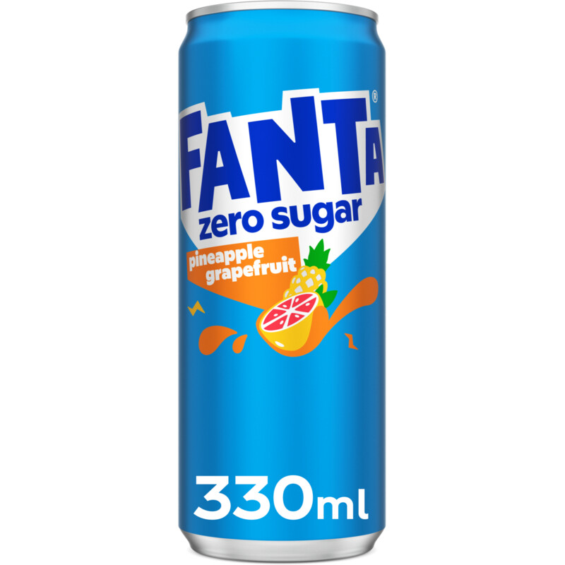 Een afbeelding van Fanta Pineapple grapefruit zero bel