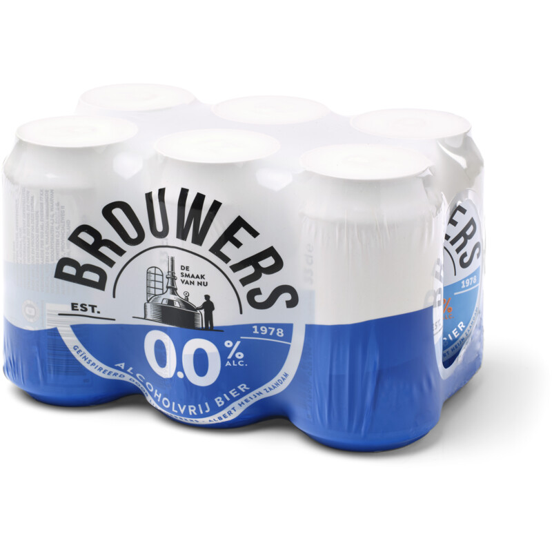 Een afbeelding van Brouwers Alcoholvrij bier 0.0% 6-pack