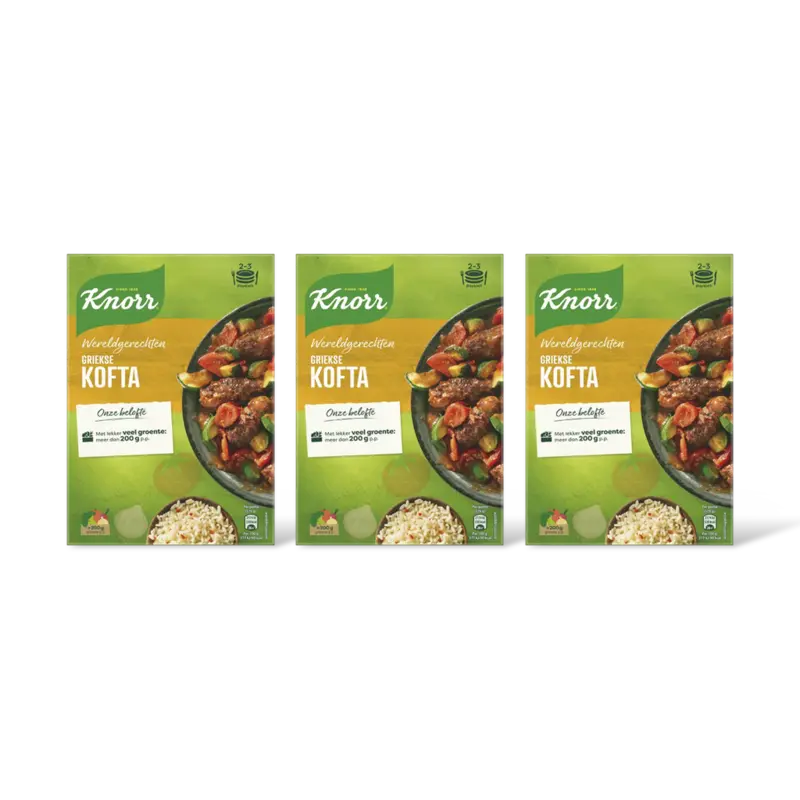 Knorr Wereldgerechten Griekse kofta 3-pack