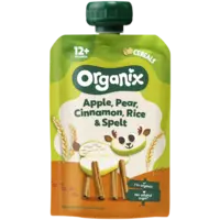 Organix Knijpfruit apple, pear, cinnamon 12m+