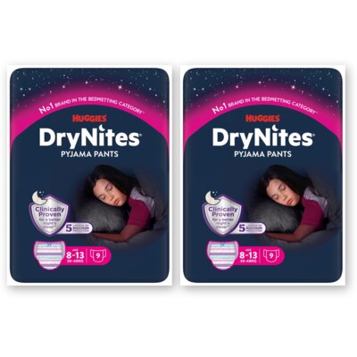 pdp-image-Huggies DryNites luierbroekje meisje 8-13 jr 2pk