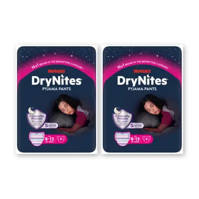 pdp-image-Huggies DryNites luierbroekje meisje 8-13 jr 2pk