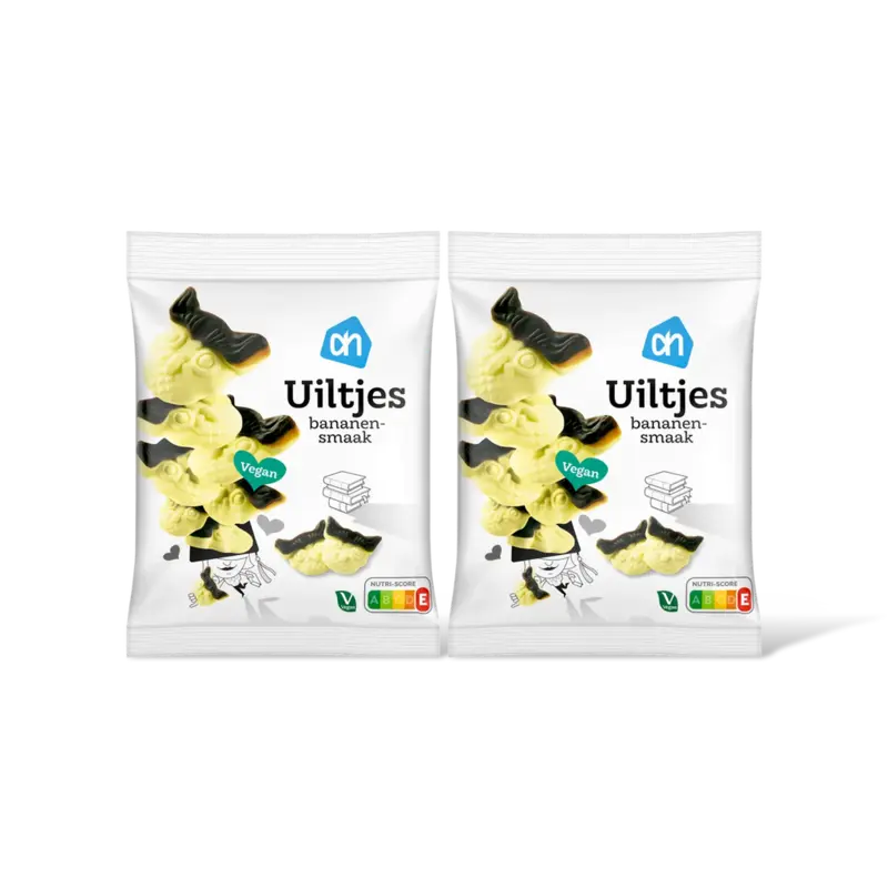 AH Uiltjes bananensmaak 2-pack