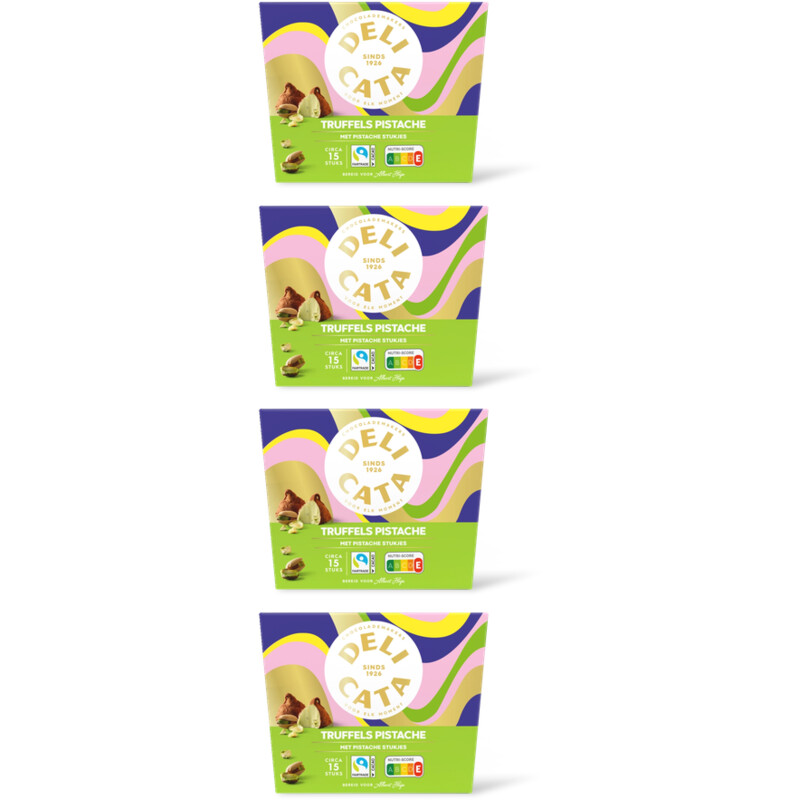 Delicata Truffels pistache 4-pack