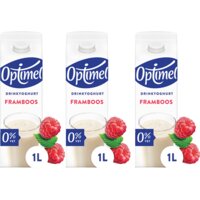 Een afbeelding van Optimel Drinkyoghurt framboos 1L 3-pack