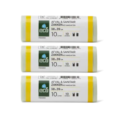 pdp-image-AH Eco Afval en sanitairzakken 10 liter 3-pack