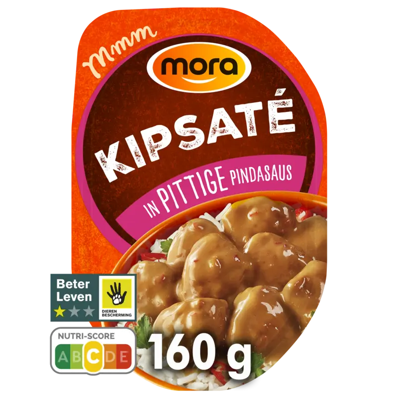 Mora Kipsaté pittige pindasaus