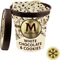 Een afbeelding van Magnum White chocolate & cookies
