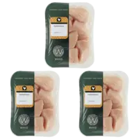 Wahid Halal kipfilet blokjes 3-pack