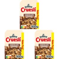 Quaker Cruesli chocolate value pack 3-pack