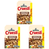 Quaker Cruesli chocolate value pack 3-pack