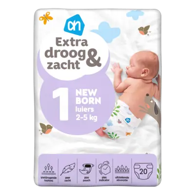 pdp-image-AH Extra droog en zacht luiers maat 1
