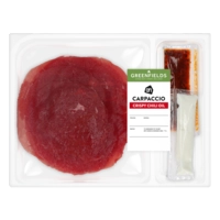 AH Greenfields Carpaccio crispy chili oil
