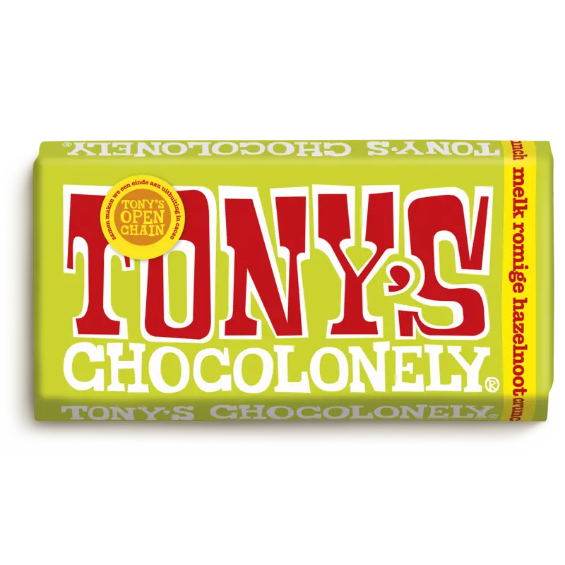 Tony's Chocolonely Reep melk romige hazelnoot