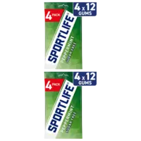 Sportlife Peppermint sugar free gums 8-pack
